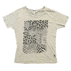 WESC Zebraffger Zebra Cheetah Leopard Print Women’s Ladies Shirt XS